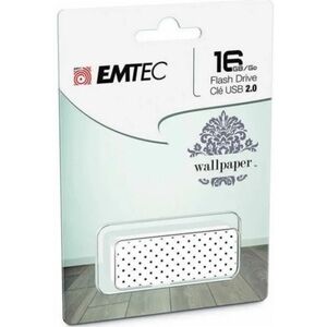 Emtec 16 GB Flash Thumb Drive White